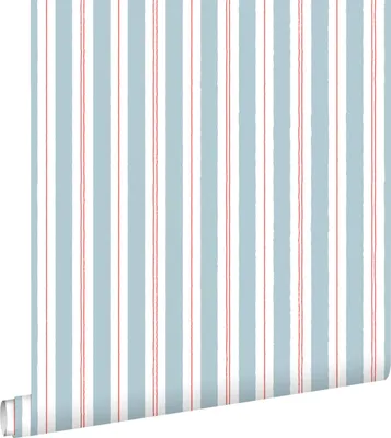 Immagine prodotto di ESTAhome carta da parati strisce blu e rosso 50 x 900 cm