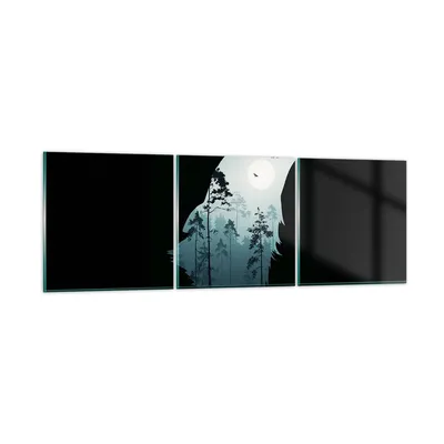 Produktbild von Bilder auf glas - Berge Höhle Park - 150x50cm - Glasbilder - Wandbilder - Kunstdruck - zum Aufhängen bereit - Wanddekoration aus Glas - Glas Bilder - Wandbild auf Glas - 3 Teile - GCA150x50-3993