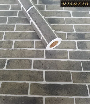 Produktbild von Folie selbstklebend graue Ziegel 10 m x 45 cm 3036 Dekorationsfolie
