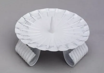 Produktbild von Dreifußleuchter, Kerzenleuchter weiss/silber 12 cm