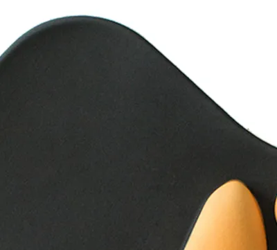 Image de Tapis de souris « Patte de chat » : tapis de souris polyvalent, antidérapant, ergonomique, avec repose-poignet, idéal pour le bureau à domicile, noir classique