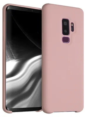 Produktbild von kwmobile Handyhülle für Samsung Galaxy S9 Plus Hülle - Case Silikon - Kabelloses Laden - Schutzhülle Cover in Vintage Pink