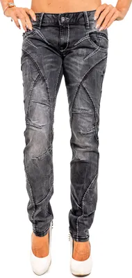 Produktbild von Cipo & Baxx Damen Jeans WD477 Black W28/L34