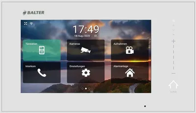 Produktbild von BALTER ERA 7" IP Wifi Touchscreen HD Monitor 2-Draht IP BUS Weiss iOS + Android App