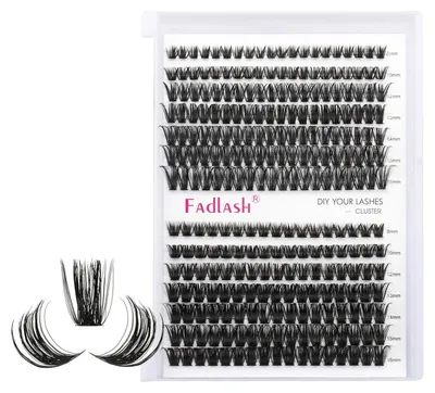 Productafbeelding van DIY Wimperverlengingen, 0.07 D, 8-16 mm, 60D + 80D, losse wimpers en clusters, geschikt voor beginners