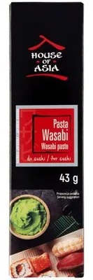 Immagine prodotto di House Of Asia | Pasta di wasabi - 43 g - Sapore piccante - Accessori per sushi - Contiene glutine