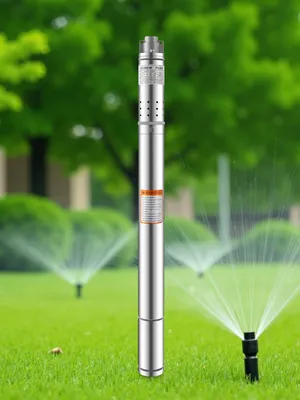 Imagen del producto de Bomba sumergible para pozos profundos - 220 V - Potencia de 0,37 kW - Acero inoxidable