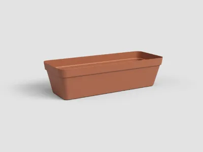 Obrázek produktu pro Artevasi Truhlík CAPRI, se zásob. na vodu, 50 cm, plast, hnědá/terakota