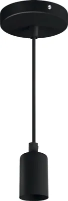 Immagine prodotto di Lampada a sospensione minimalista con cavo nero per cucina, sala da pranzo 1xE27 40W UNO Struhm