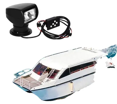 Productafbeelding van Zoeklicht, 100W vermogen, 12V gelijkstroom, 2300 lumen lichtopbrengst, 4300K kleurtemperatuur, IP66 beschermingsgraad