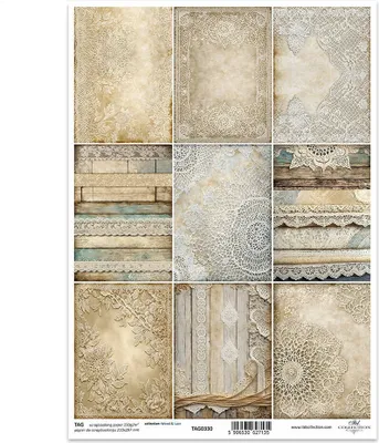 Produktbild von Scrapbooking Tag Set 0330 Spitzenbretter