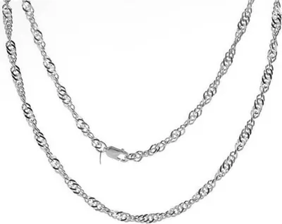 Produktbild von SILBERKETTEN STORE Singapurkette 4,5mm - 925 Silber, Länge wählbar von 38-100cm - 55cm