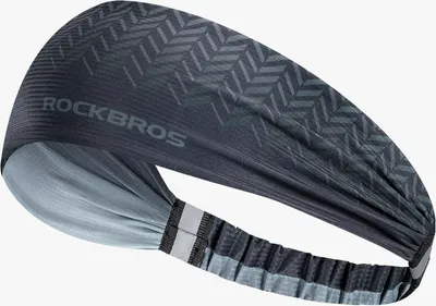 Image de ROCKBROS Bandeau Sport Bandeau de transpiration Sport Hommes/Dames Gris