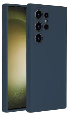 Immagine prodotto di Custodia in silicone liquido Accezz per Samsung Galaxy S24 Ultra - Blu scuro