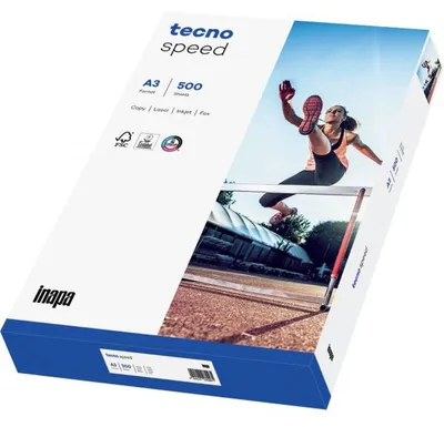 Kopierpapier tecno Speed, DIN A3, 80g/qm, weiß, Weißegrad 146 CIE, Packung à 500 Blatt