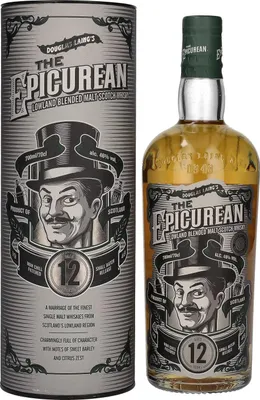 Produktbild von Douglas Laing THE EPICUREAN 12 Years Old Lowland Blended Malt 46% Vol. 0,7l in Geschenkbox