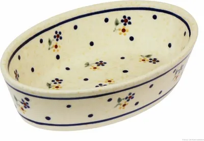 Produktbild von Original Bunzlauer Keramik Dipschale Servierschale Schale Schüssel oval, L 15,6 cm , H 4,0 cm im Design 111