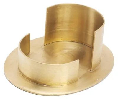 Ovaler Kerzenhalter 4 cm hoch für Kerzen 7,3 x 5 cm