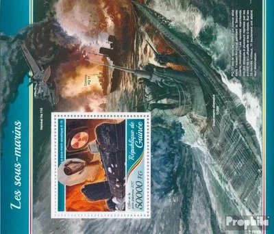 Produktbild von Briefmarken Guinea 2017 Mi Block 2818 (kompl. Ausgabe) postfrisch U-Boote