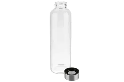 Imagen del producto de APS 66907: Botella de agua, de vidrio, 0,55 litros, transparente