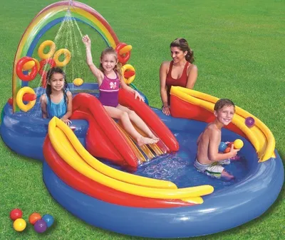 Obrázek produktu pro INTEX 57453NP - Hrací centrum - brouzdaliště Rainbow Ring od 2 let dítěte