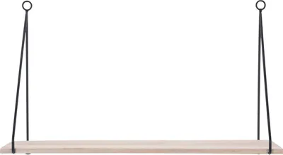 Produktbild von Home Styling Collection Holzregal Wandregal Schweberegal im Loft-Stil dekorativ für Kleingegenstände Zimmerpflanzen