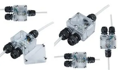 Produktbild von 6275 Kabelverbinder 2-fach IP-67 für Aussen 5-er Pack