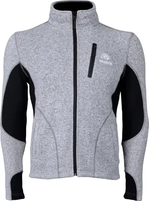 Produktbild von GUGGEN MOUNTAIN Damen Fusion Fleeced Fleecejacke, Ideal für Wandern und Outdoor-Abenteuer, Wanderjacke Damenjacke, Grau, M
