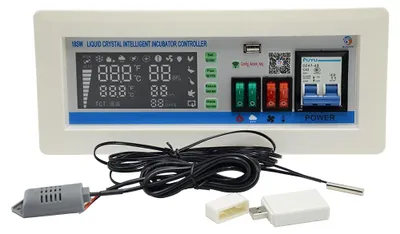 Inkubator-Thermostat, digital, Temperatur- & Feuchtigkeitssensor, 1000 W