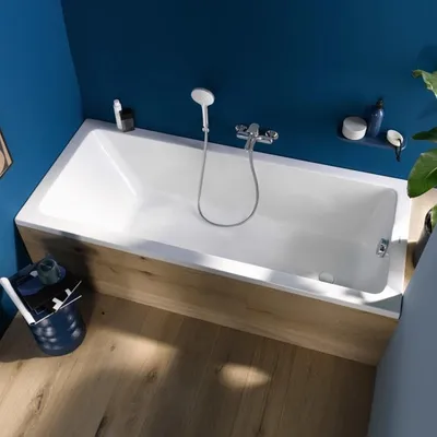 Produktbild von Duravit No. 1 Rechteck-Badewanne 150 x 70 cm mit 1 Rückenschräge