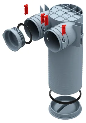Immagine prodotto di Raccordo 125 mm, con tubo FRS-DWK 2-75/125