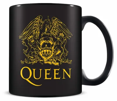 Produktbild von Pyramid Geschenkset Mit Tasse Und Socken Logo Queen 315ml Schwarz EU 36-41 Schwarz EU 36-41