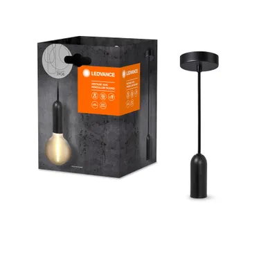 Produktbild von Ledvance Pendelleuchte Vintage 1906 PenduLum Round Schwarz Ø10cm max. 25W E27 kürzbar