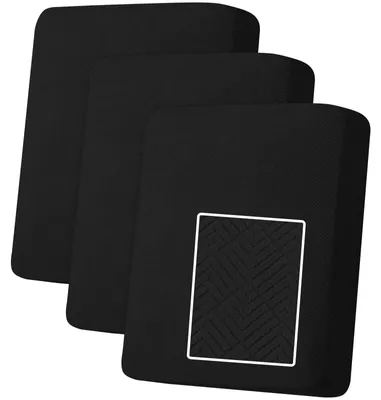 Sofa Sitzkissenbezug, Stretch, Schwarz, 1 Sitz*3