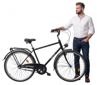 Produktbild von Dallas Bike Herren Cityrad 28 Zoll - 3-Gang Shimano Nexus - Rahmen L 20" - Schwarz