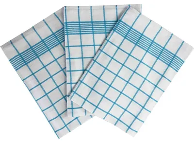 Zdjęcie produktu dla Ściereczka Negativ Egipska bawełna 50x70 cm biała/turkusowa 3 szt.