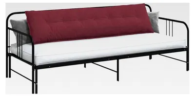 Produktbild von Weinrotes Rückenkissen mit Polyesterfüllung, 200x19x50 cm, Abnehmbarer Bezug