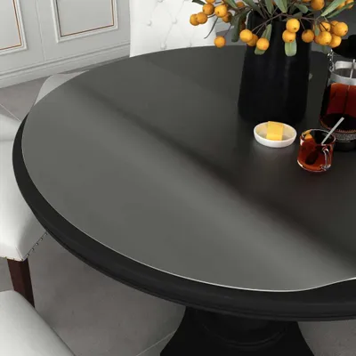 Produktbild von The Living Store Tischfolie Matt Ø 100 cm 2 mm PVC