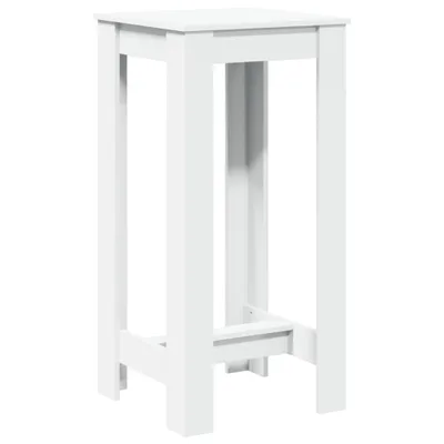A white bar table shown from a three-quarter angle against a white background.
