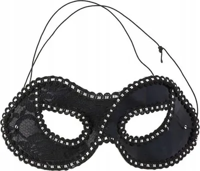 Produktbild von Schwarze elegante venezianische Spitzen-Augenmaske für Karnevals- und Maskenbälle