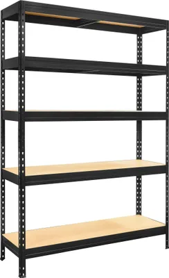 Produktbild von Metallregal 180X120X45 5X275Kg Schwarz