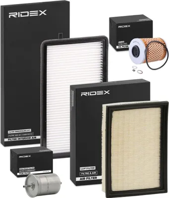 Produktbild von RIDEX Filterset Inspektionspaket Filtersatz für BMW 3 Limousine (E36) 3 Coupe (E36) 3 Cabrio (E36)