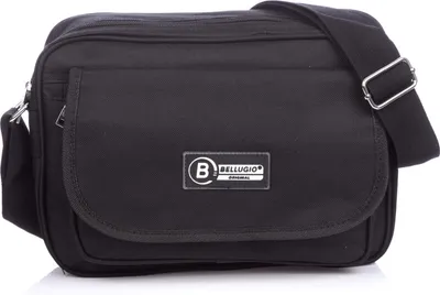 Produktbild von Bellugio Umhängetasche Arbeittasche Schultertasche Nylon Schwarz