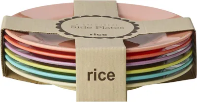 Immagine prodotto di Set di 6 piatti da torta in melamina Rice - Multicolore: un regalo davvero speciale