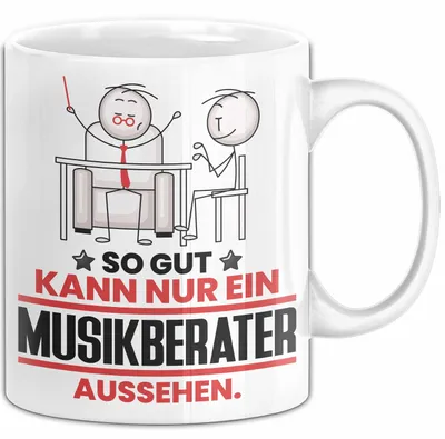 Produktbild von Musikberater Geschenk Tasse So Gut Kann Nur Ein Musikberater Aussehen Geschenkidee Kaffee-Becher (Weiß)