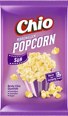 Produktbild von Chio Mikrowellen Popcorn Süß 100g