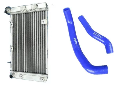 Image de Radiateur, aluminium haute performance, compatible avec les modèles Suzuki LTZ400, KFX400 et DVX400, bleu