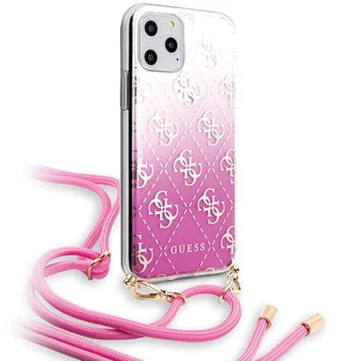 Produktbild von Guess Hüllen Schutzhülle Guess 4G Gradient iPhone 11 Pro rosa