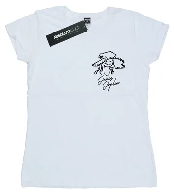 Productafbeelding van Janis Joplin - Dames T-shirt BI37458 (maat M) (wit)