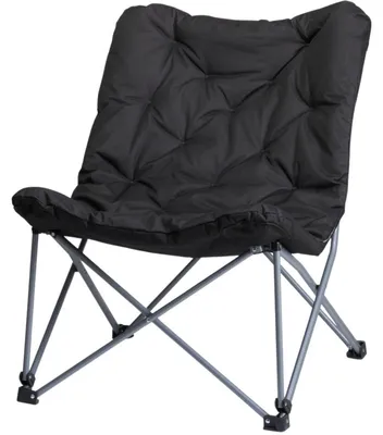 Immagine prodotto di Sedia da campeggio con cuscino ADVE, 83 x 74 x 91 cm, nera